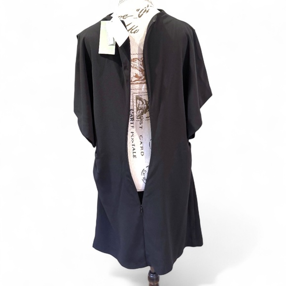 H&M Black Draped Midi Dress – Size L – NWT - Picture 5 of 8